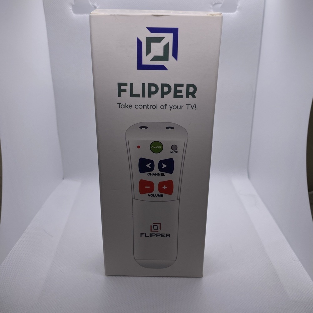 Flipper Big Button Universal TV Remote for Seniors TV. Opened Not Used